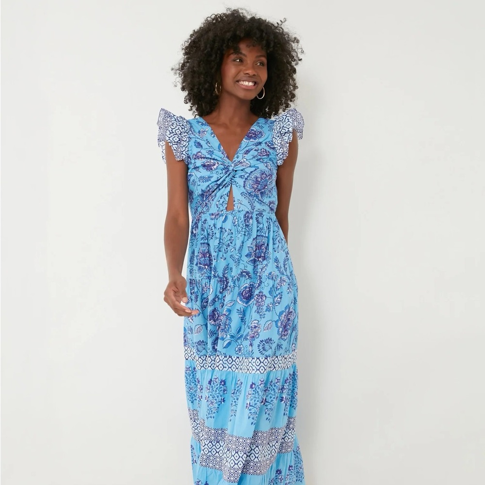 Celina Moon Blue Flavian Maxi Dress, XL